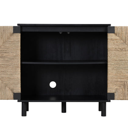 TV Stand with Shelves & Storage Cabinet