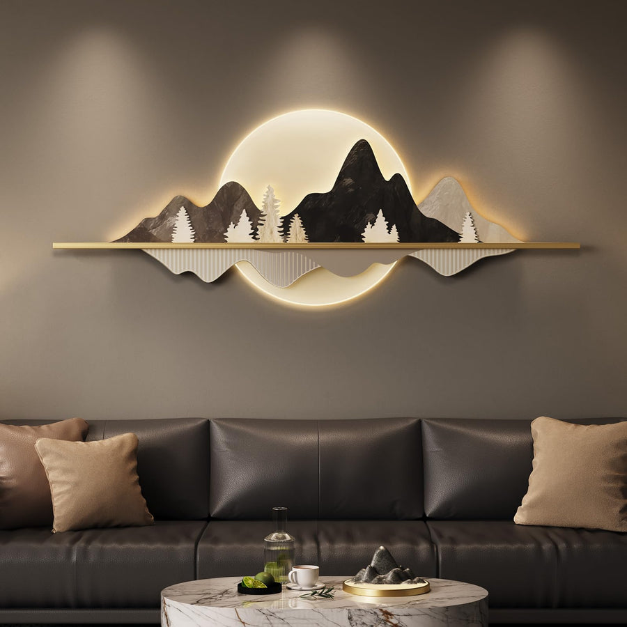 Troartos Large Horizontal Led Wall Art Decor
