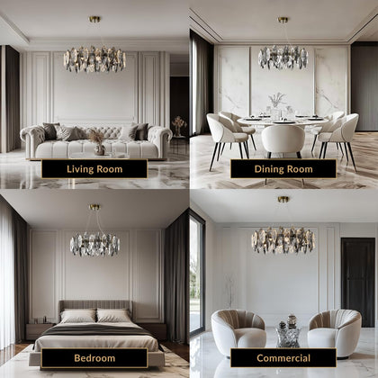 Modern Crystal Chandelier Pendant Light