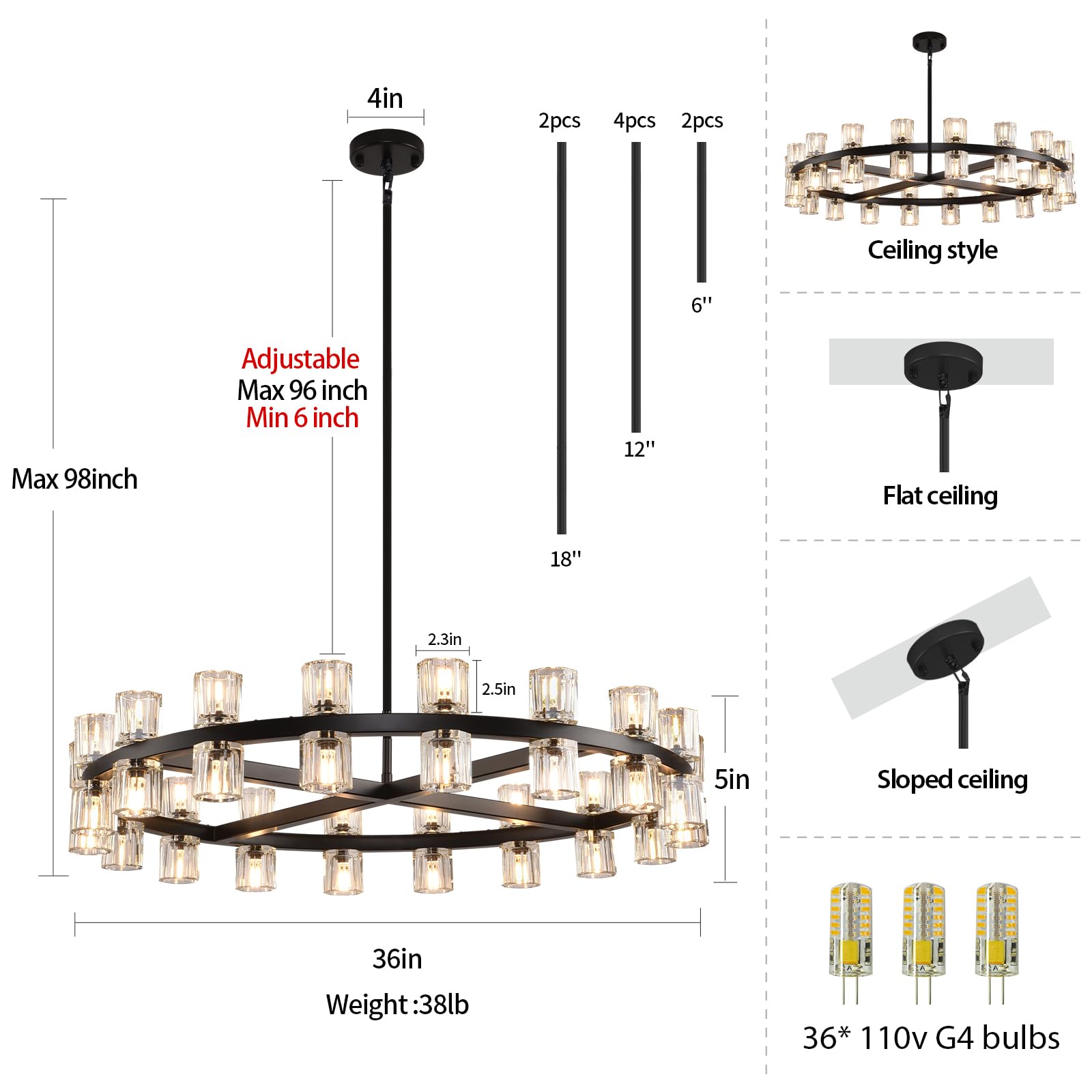 K9 Crystal Chandelier