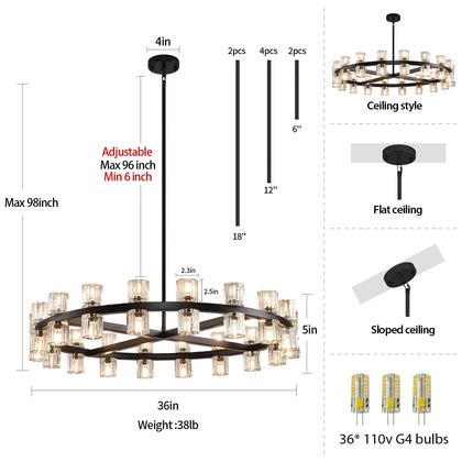K9 Crystal Chandelier