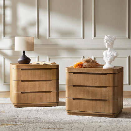 Nightstand with Charging Station & Hidden Compartment