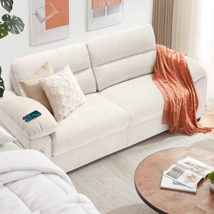 Ihanherry Modern Sofa Chenille Couch 2/3 Seats Loveseat