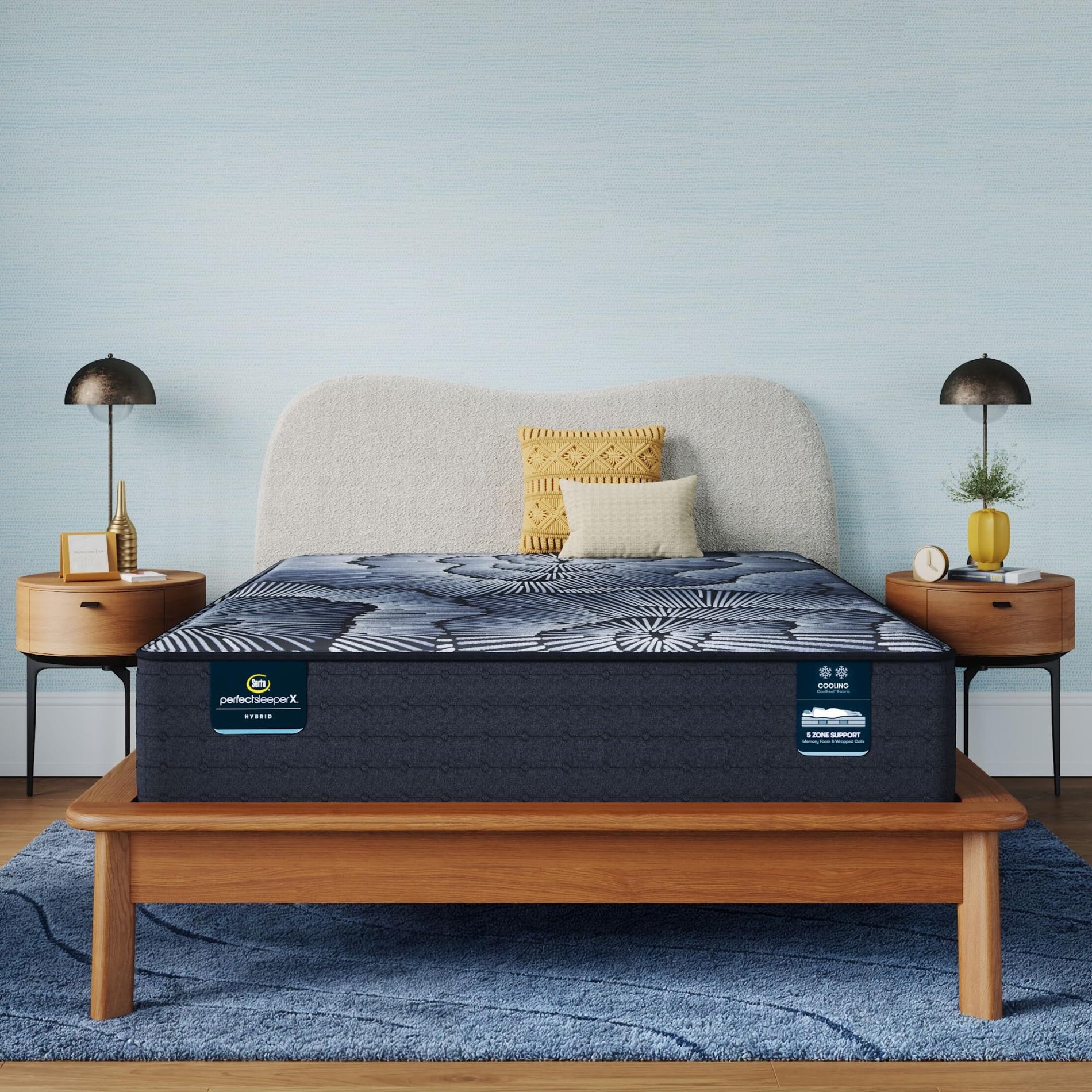 Hybrid Mattress with Cooling Technology & Zoned Support