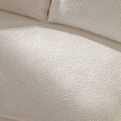 mr.waiba 125” Modern Curved Boucle Sectional Couch