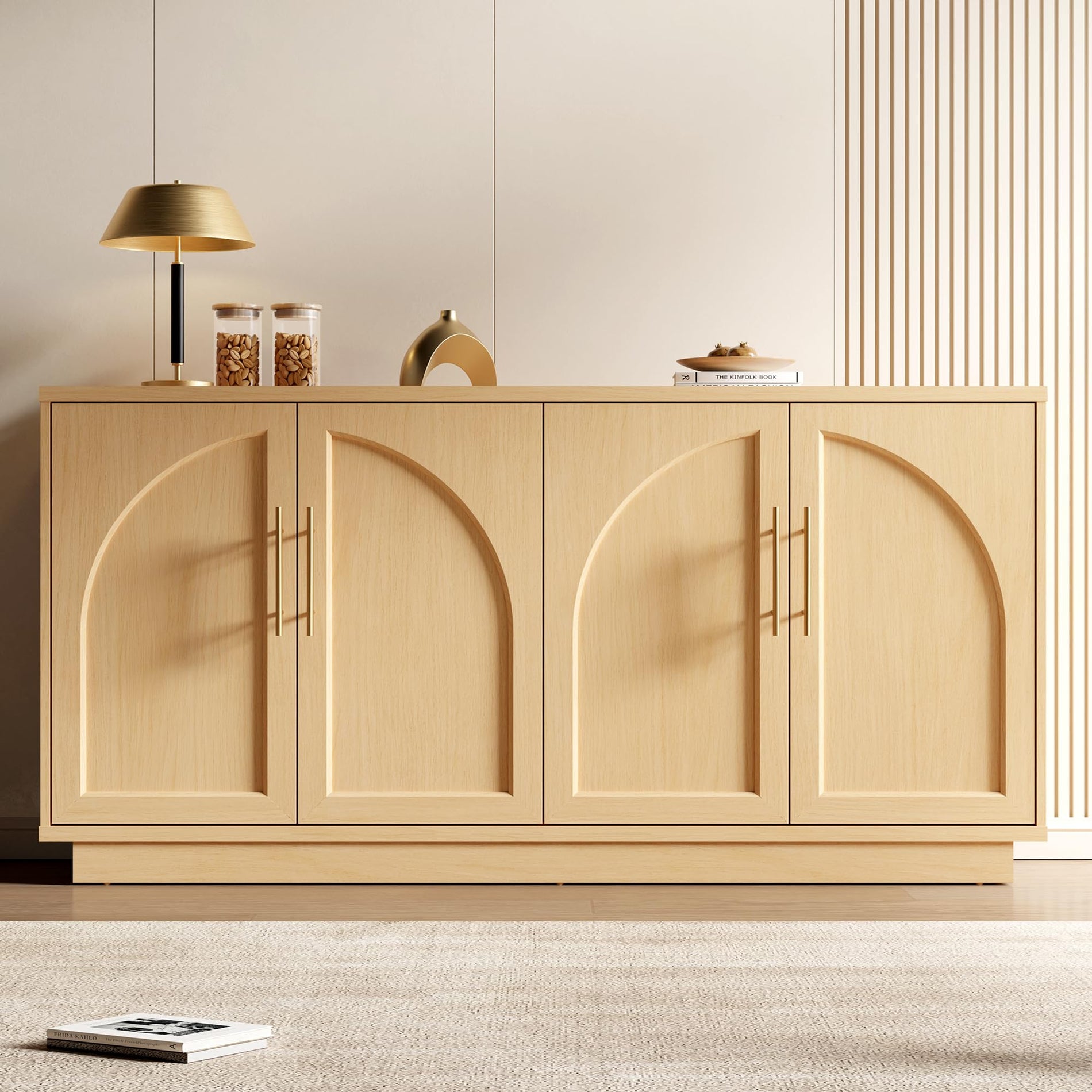 Modern Arched Sideboard Cabinet with Storage