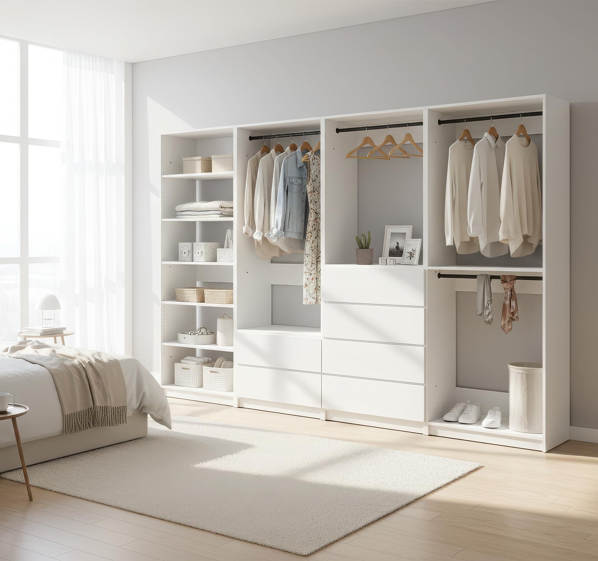 Freestanding Wood Closet System