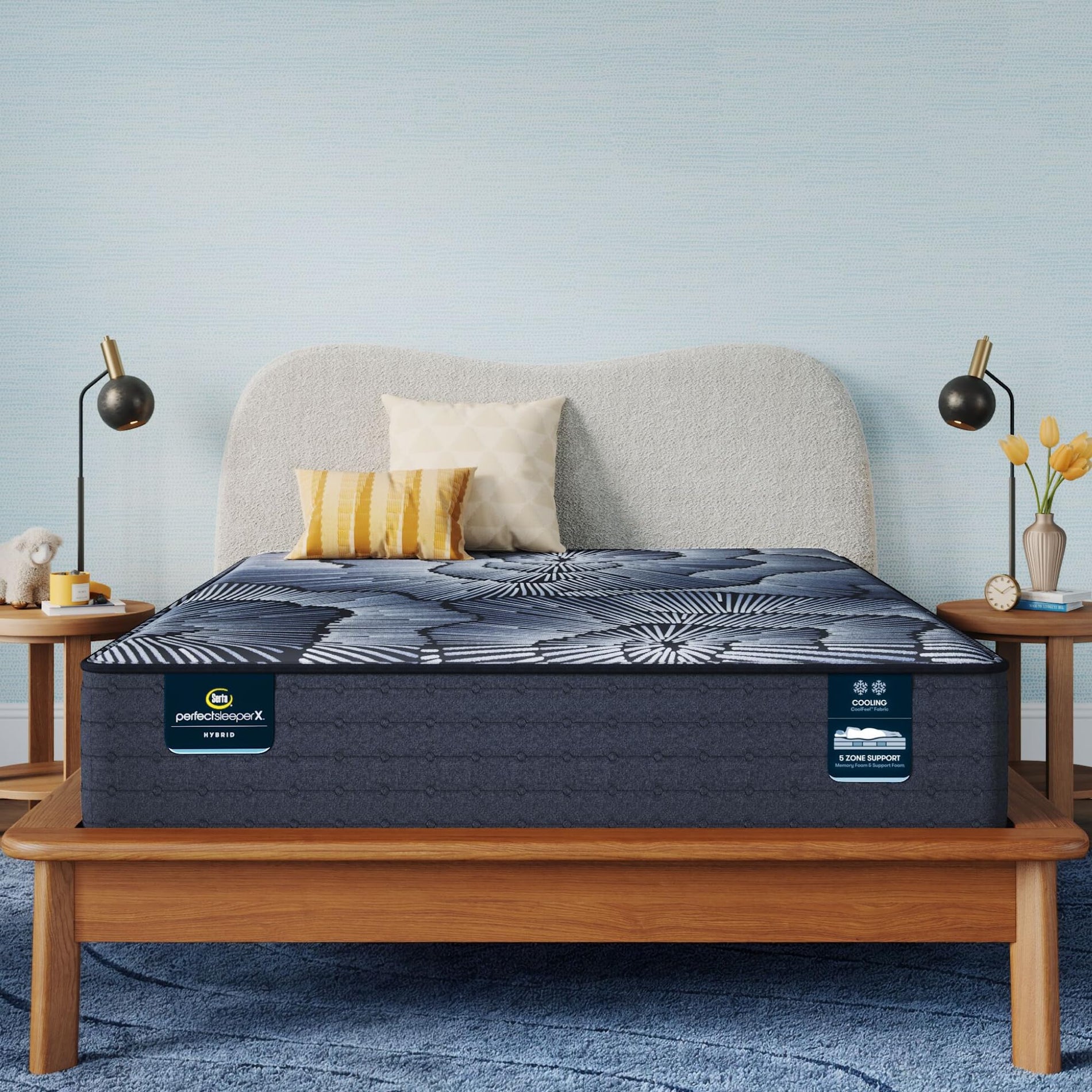 Hybrid Mattress with Cooling Technology & Zoned Support