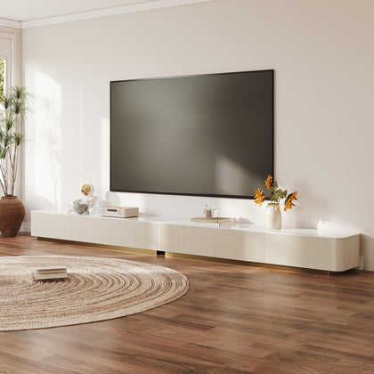 FHKJ Modern TV Stand for Living Room, Modular Entertainment Center