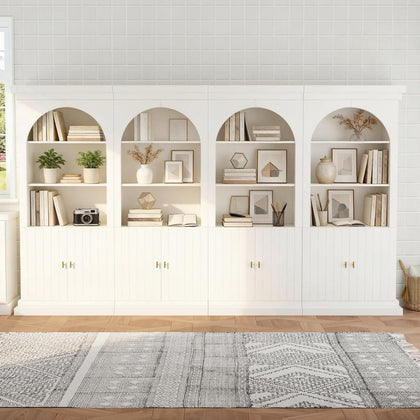 Lynsunix 71" Modern Tall Bookcase, Display and Storage Cabinet-PO(260409)