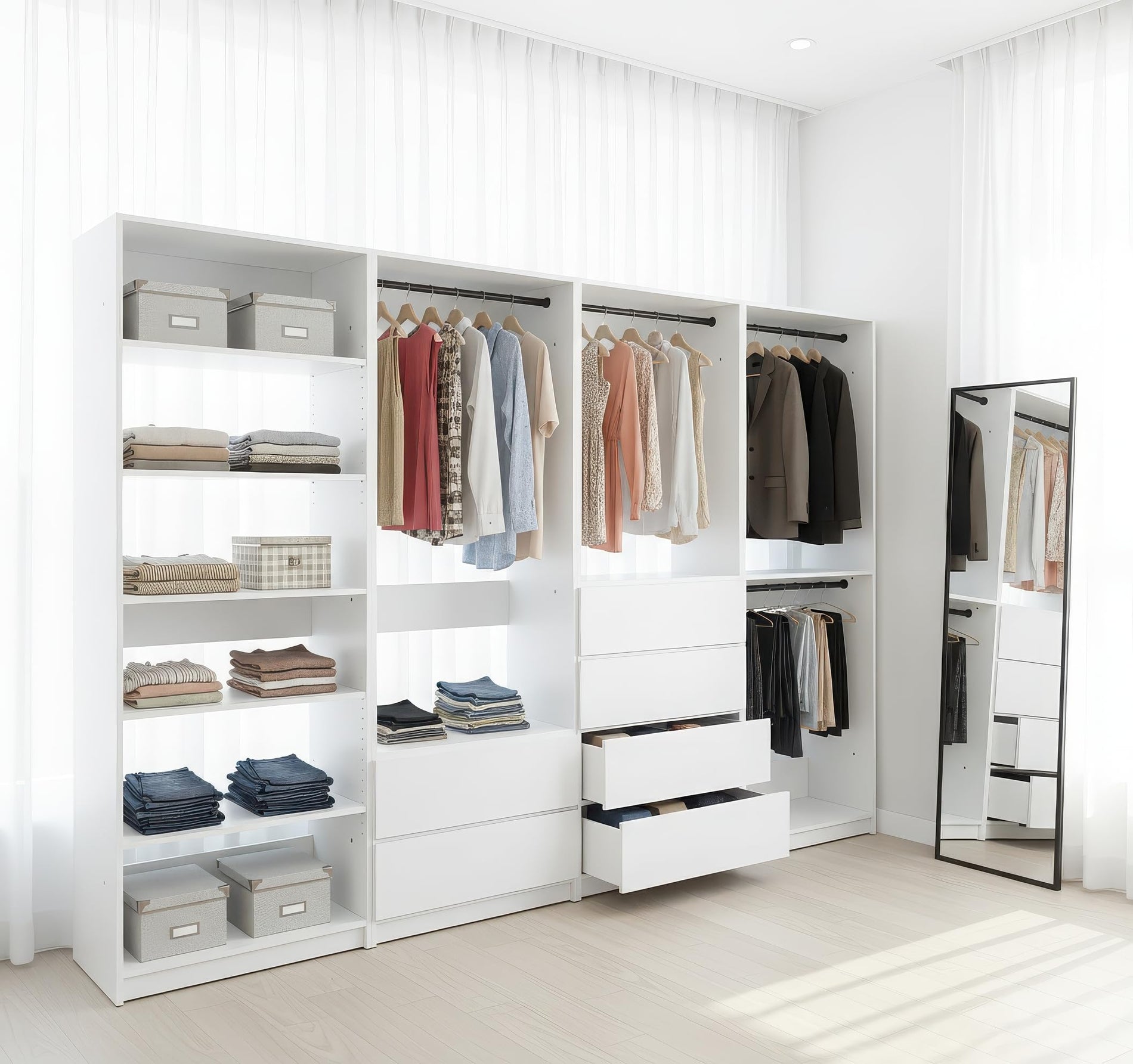 Freestanding Wood Closet System
