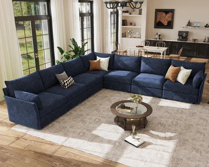 ABCASA Oversized Modular Sectional Sofa CouchSet