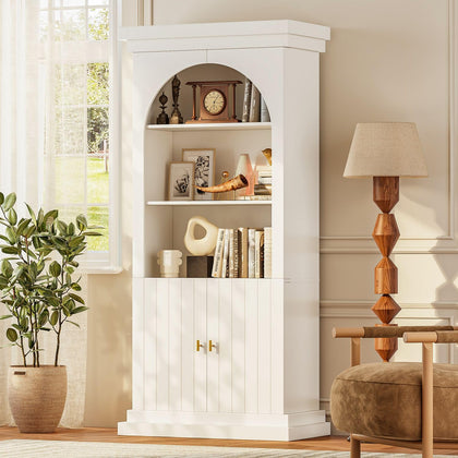 Lynsunix 71" Modern Tall Bookcase, Display and Storage Cabinet-PO(260409)