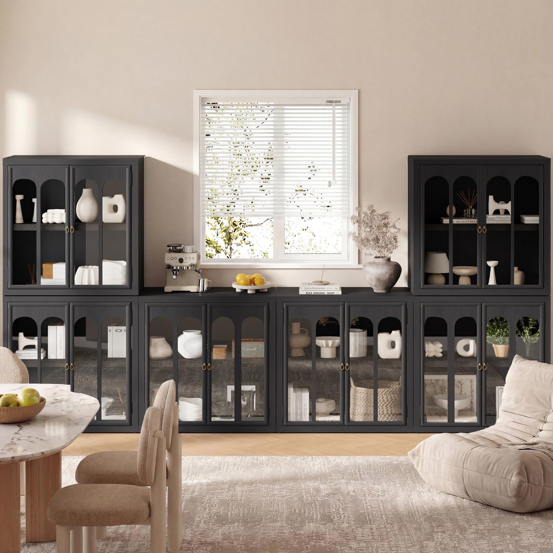 Modern Arched Sideboard Cabinet with Storage