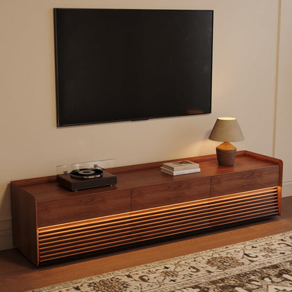 POVISON Fully-Assembled Mid Century Modern TV Stand