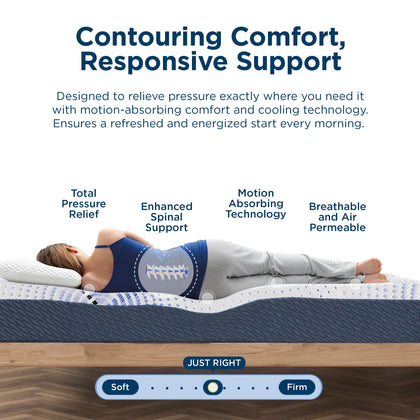 11" Hybrid Mattress with Cooling Comfort & Pressure Relief