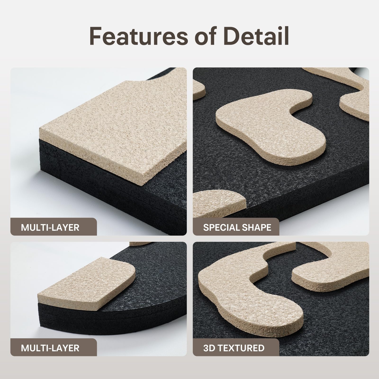 3-Piece Textured Abstract Wall Art Set