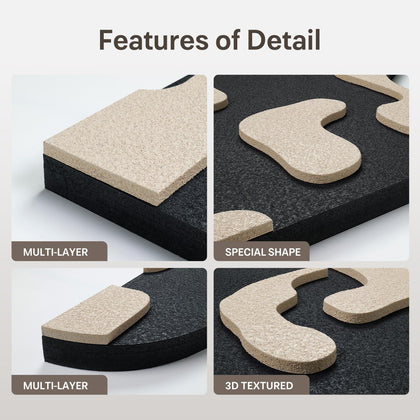 3-Piece Textured Abstract Wall Art Set