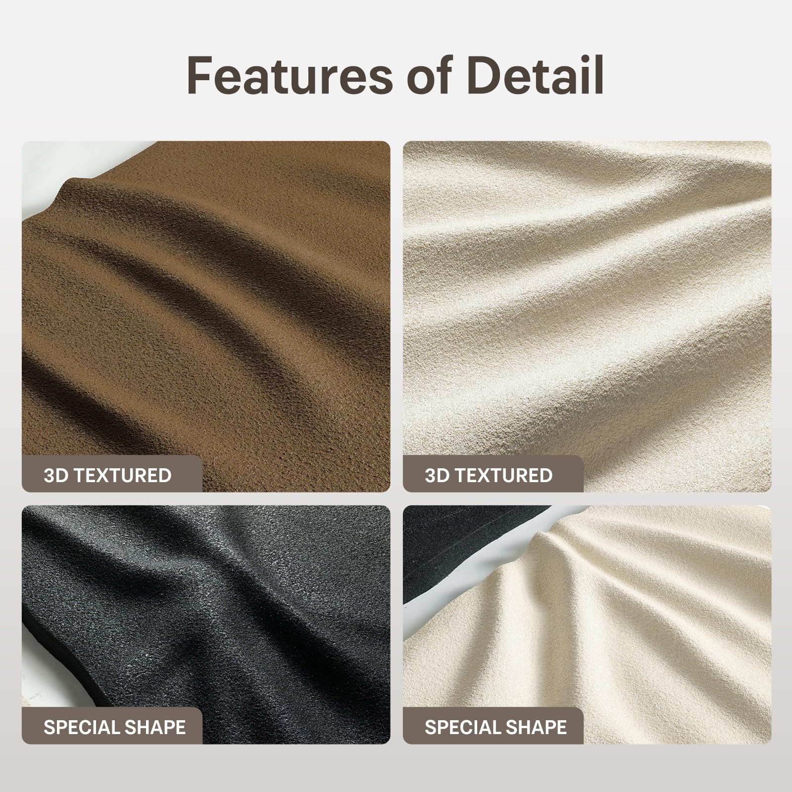 3-Piece Textured Abstract Wall Art Set
