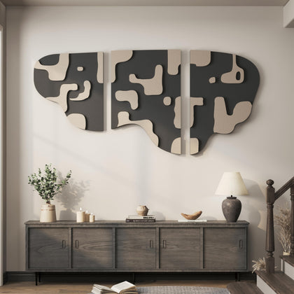 3-Piece Textured Abstract Wall Art Set