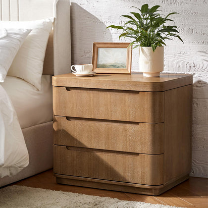 Nightstand with Charging Station & Hidden Compartment
