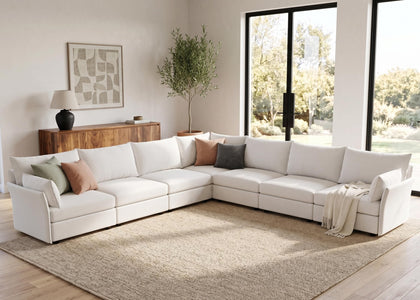 ABCASA Oversized Modular Sectional Sofa CouchSet