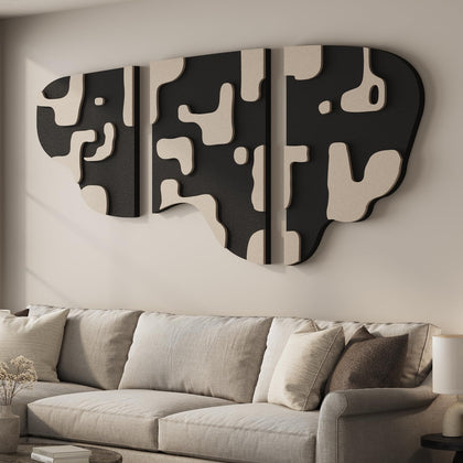 3-Piece Textured Abstract Wall Art Set