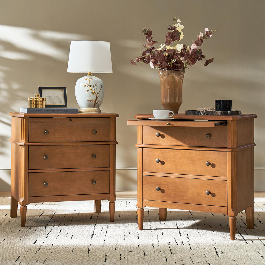 End Table with Charging Station & Hidden Drawer