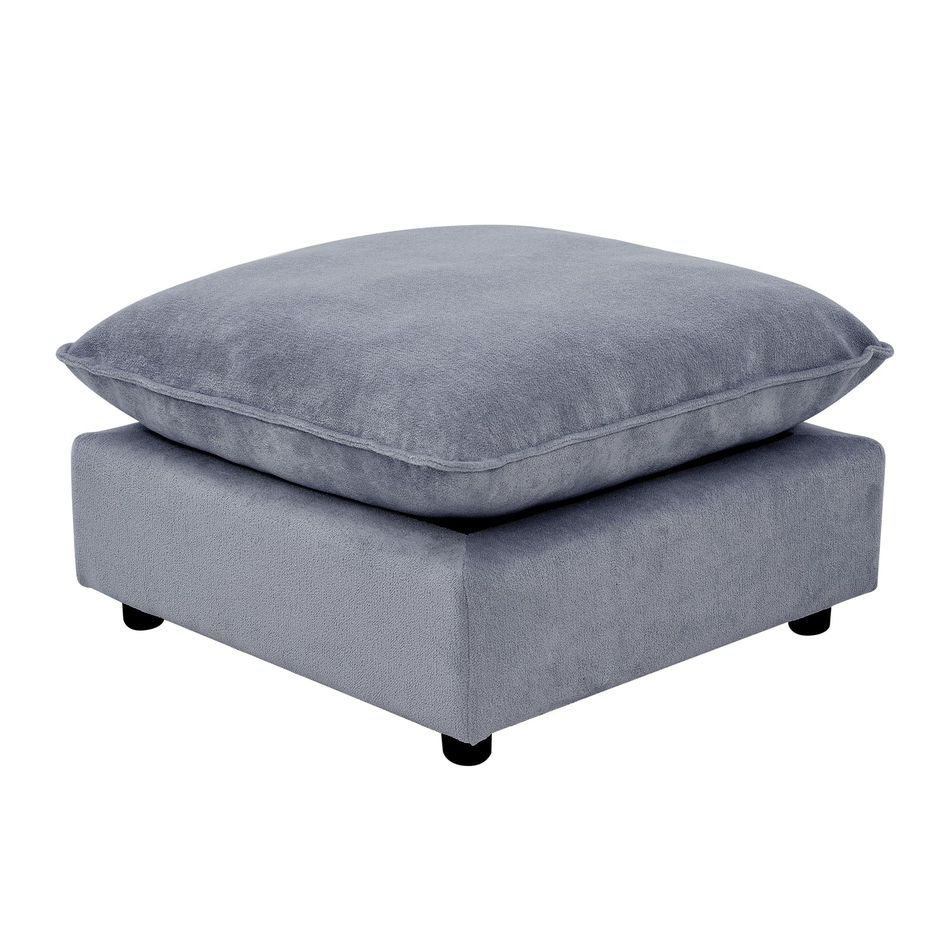Modular Chenille Sectional Sofa with Deep Seats