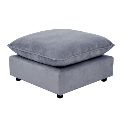 Modular Chenille Sectional Sofa with Deep Seats