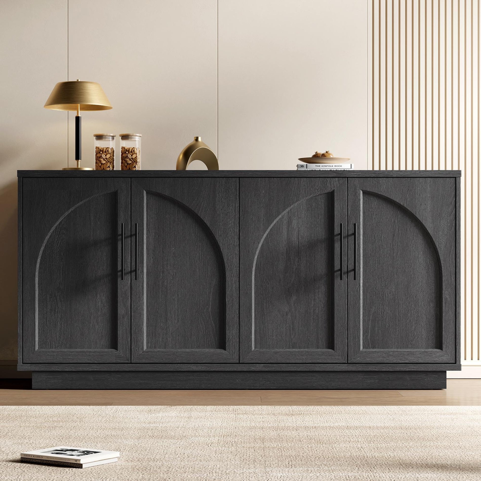 Modern Arched Sideboard Cabinet with Storage