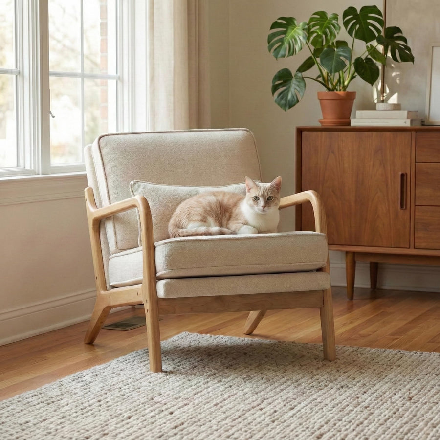 Mid-Century Upholstered Accent Chair