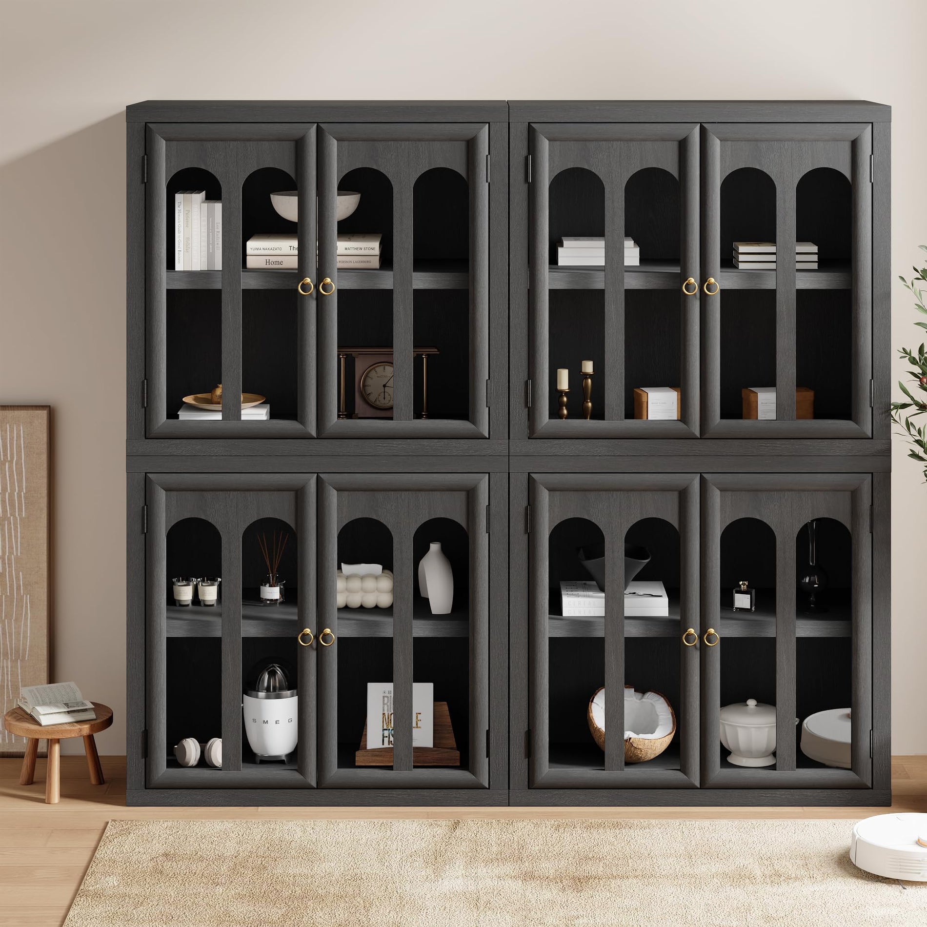 Modern Arched Sideboard Cabinet with Storage