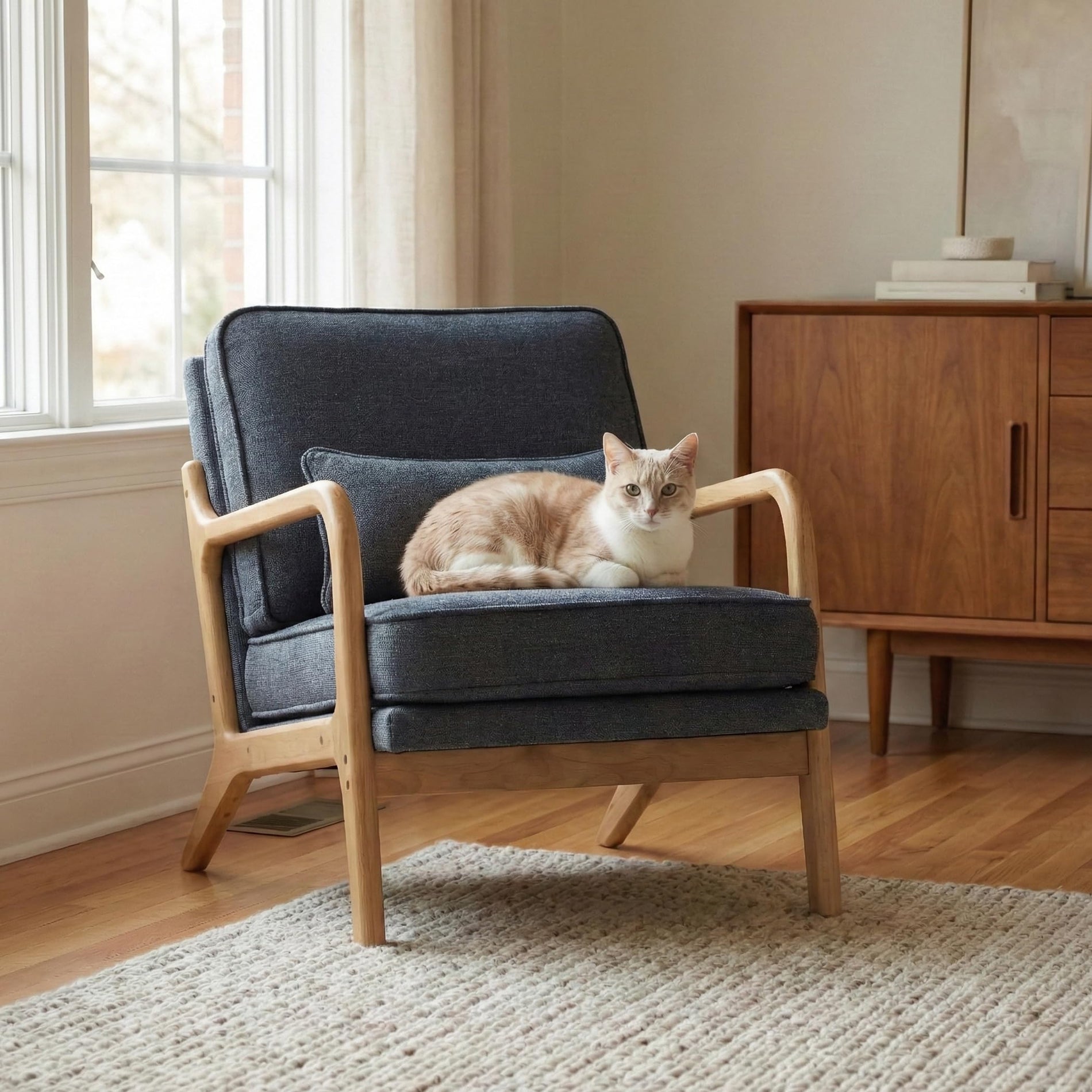 Mid-Century Upholstered Accent Chair