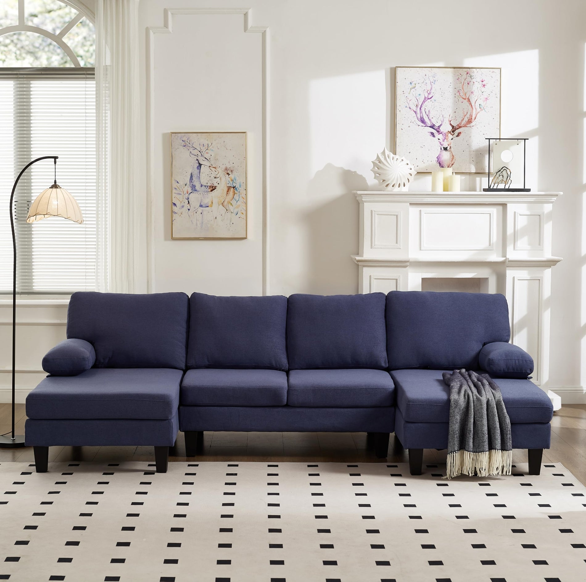N NOORDENIYA U Shaped Sectional Couches for Living Room