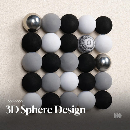4 Piece Framed 3D Textured Wall Art for Living Room