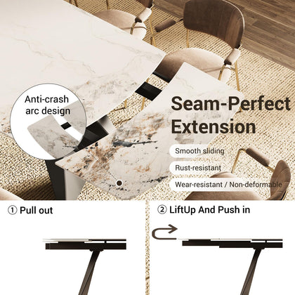 Extendable Sintered Stone Dining Table
