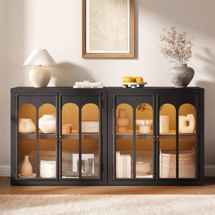 Modern Arched Sideboard Cabinet with Storage