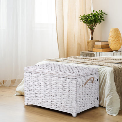 Wicker Storage Trunk