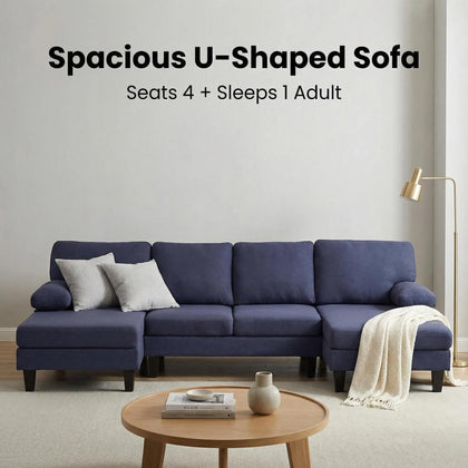 N NOORDENIYA U Shaped Sectional Couches for Living Room