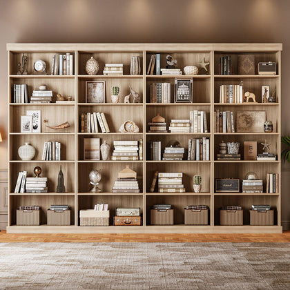 Vyre 70.8" Tall Farmhouse Bookshelf with Glass Doors-260513