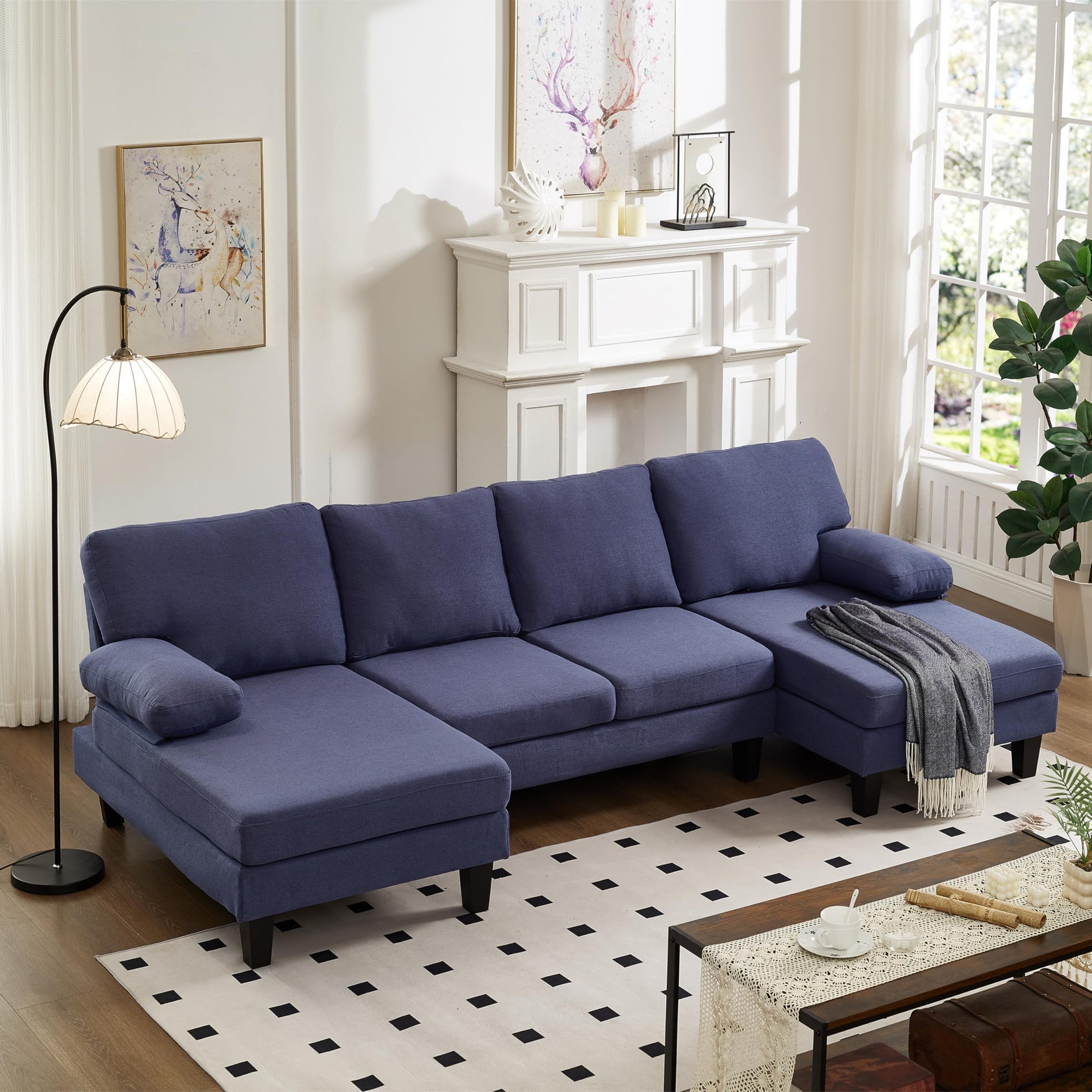 N NOORDENIYA U Shaped Sectional Couches for Living Room