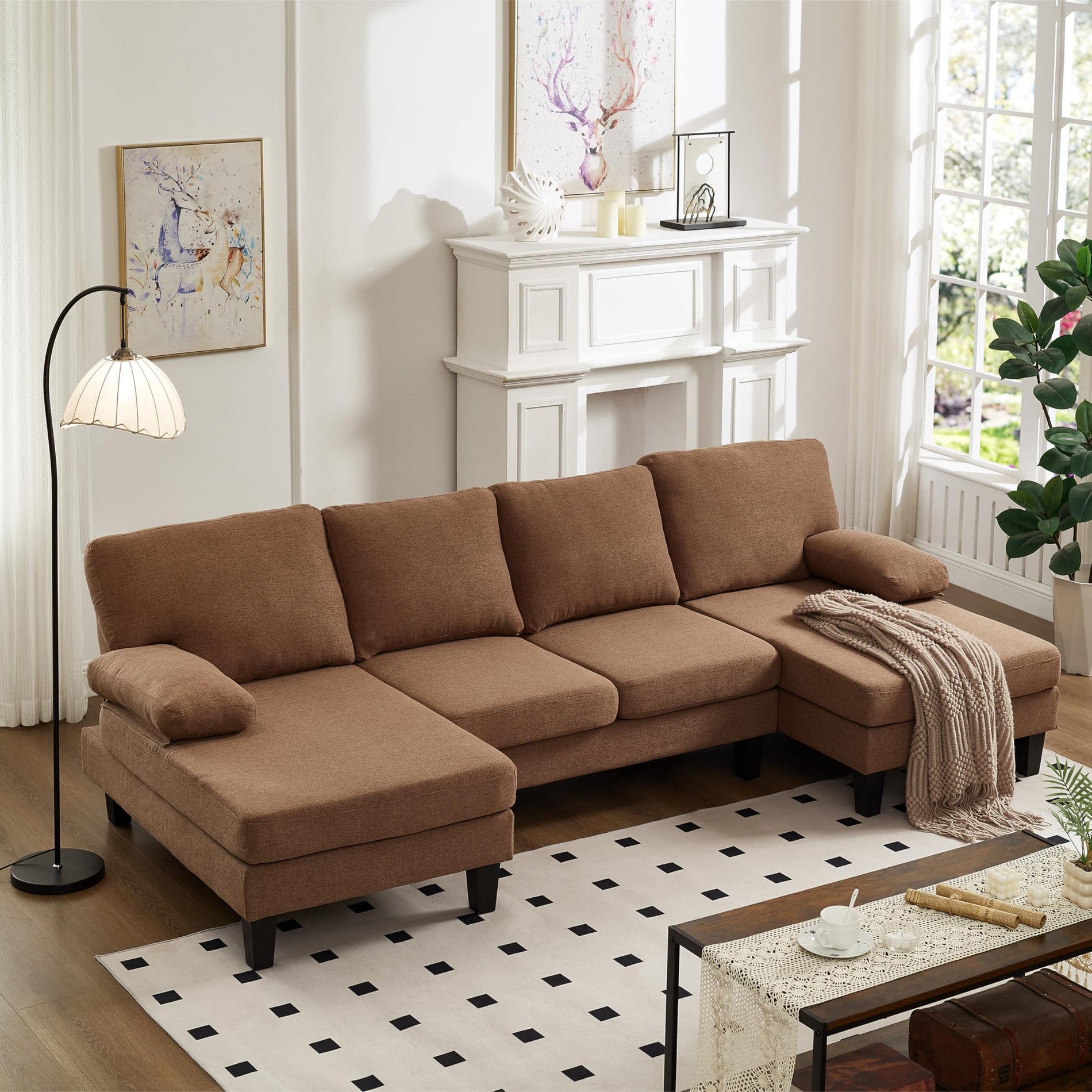 N NOORDENIYA U Shaped Sectional Couches for Living Room