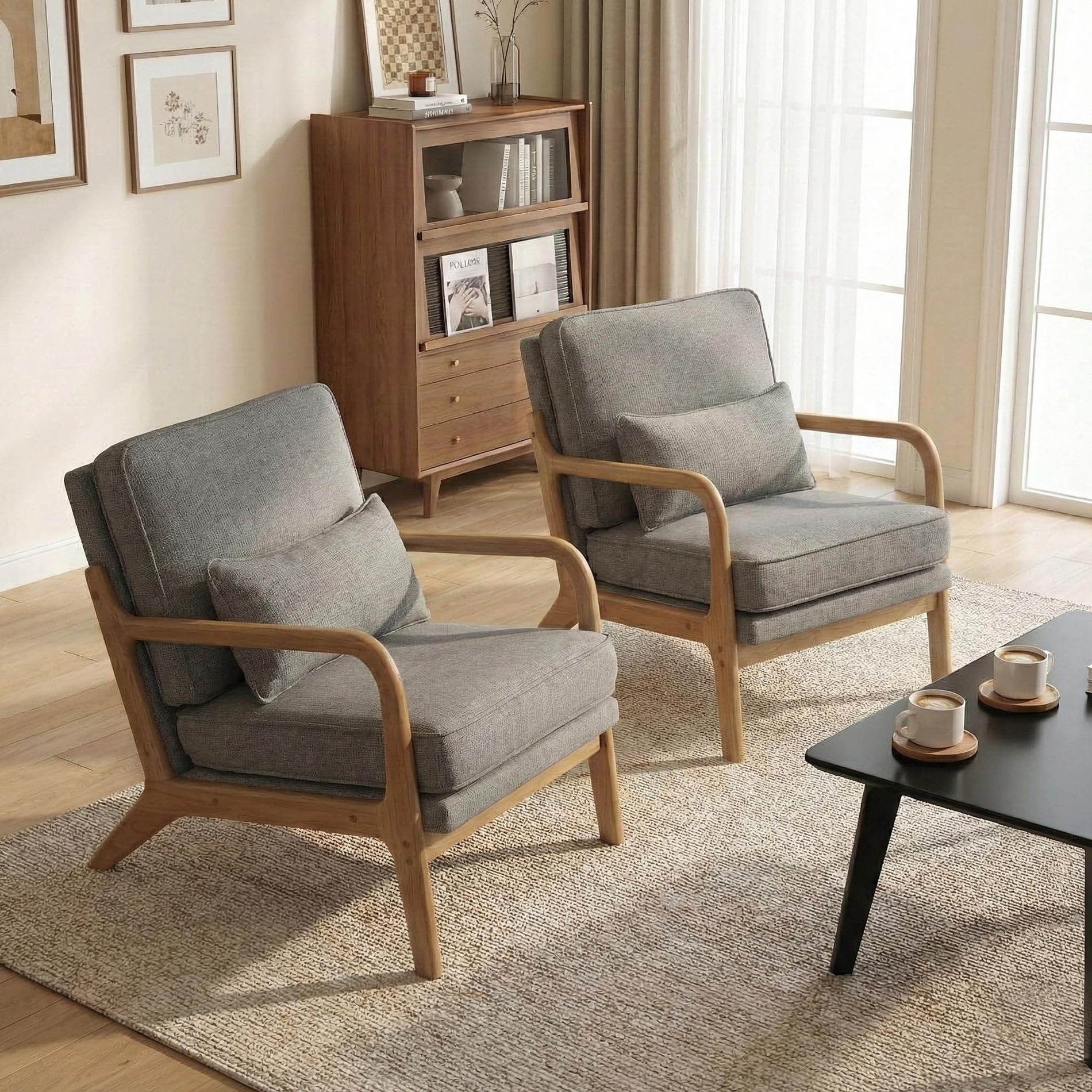 Mid-Century Upholstered Accent Chair