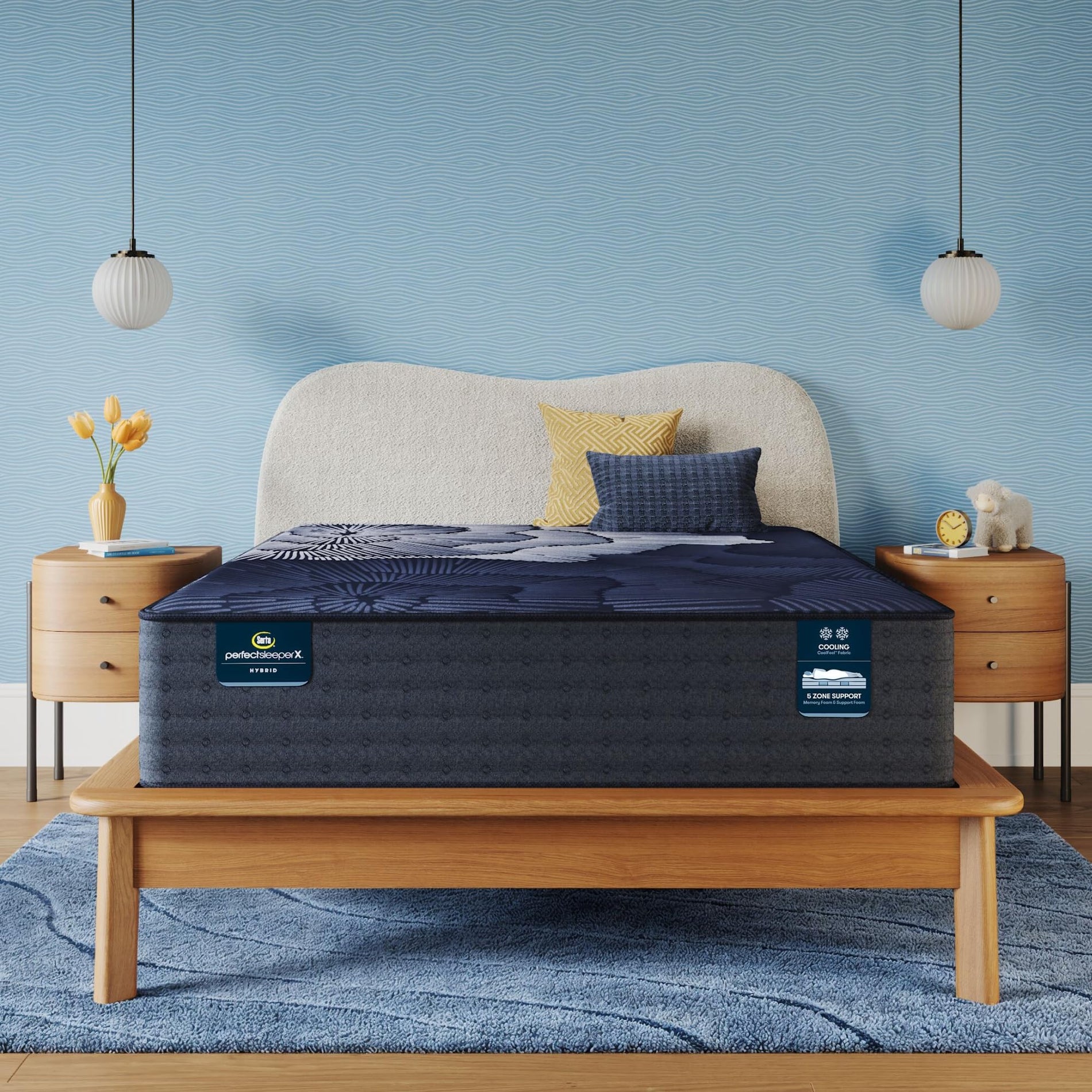 Hybrid Mattress with Cooling Technology & Zoned Support