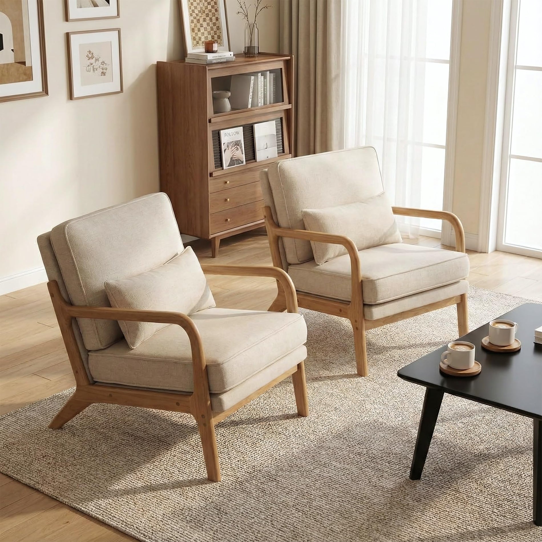Mid-Century Upholstered Accent Chair