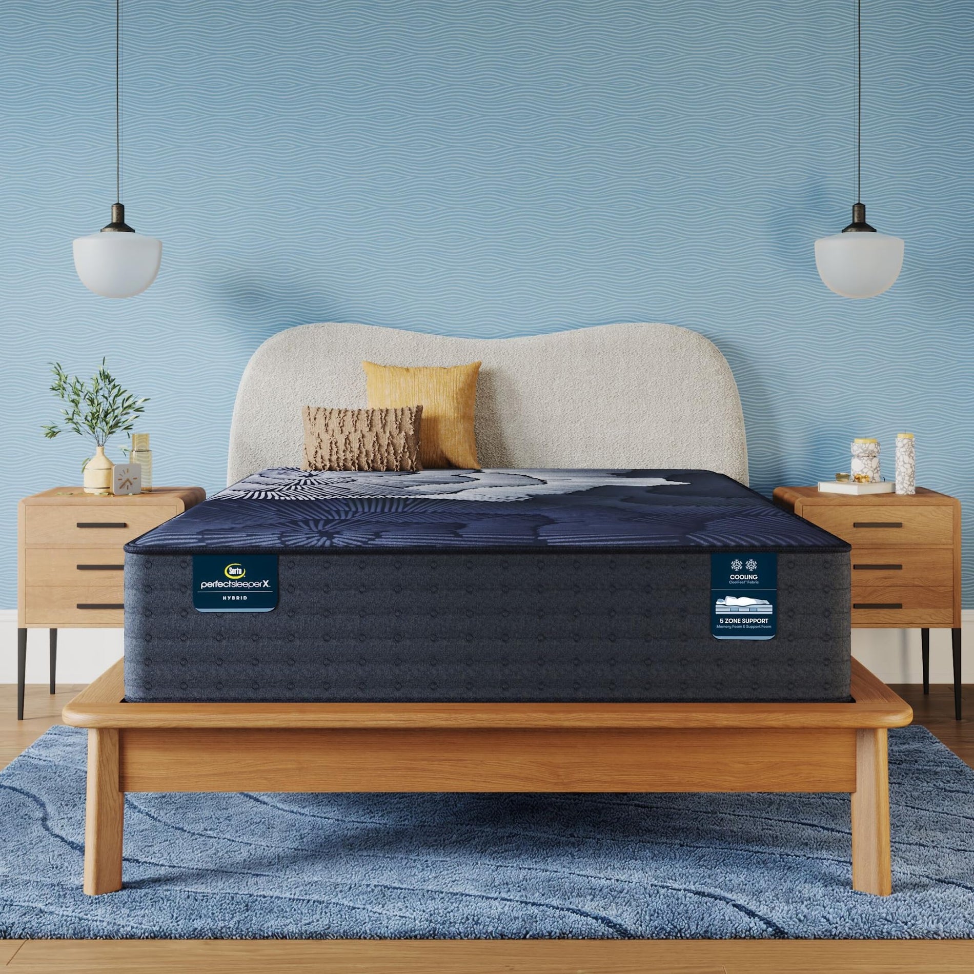 Hybrid Mattress with Cooling Technology & Zoned Support
