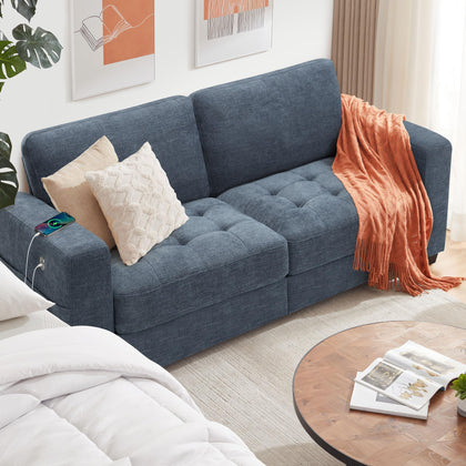 Ihanherry Modern Sofa Chenille Couch 2/3 Seats Loveseat