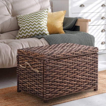 Wicker Storage Trunk