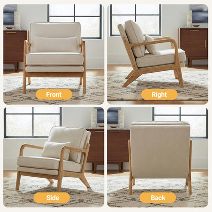 Mid-Century Upholstered Accent Chair